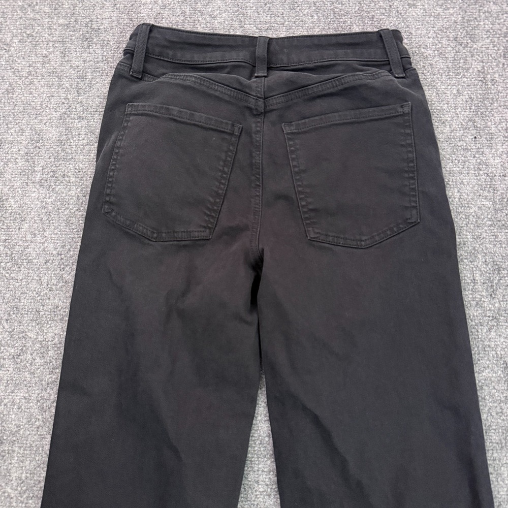 Chicos High Rise Straight Leg Jeans Womens Size 00R US 2 Black Stretch Denim - Picture 7 of 12